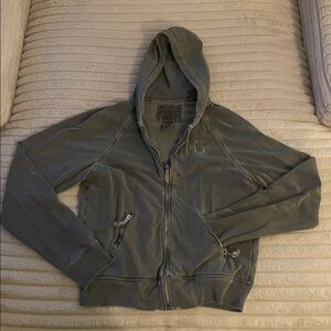 Gray Zip-Up Hoodie True Religion